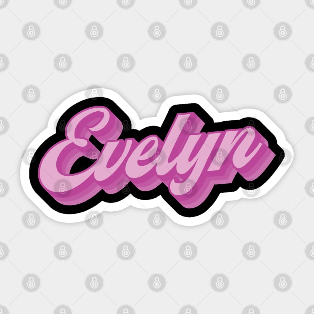 Evelyn Sticker by Snapdragon